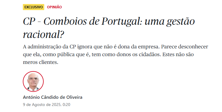 CP – Comboios de Portugal: uma gestão racional?